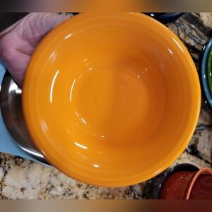 Fiesta 6 1/2 Inch Stackable Cereal Bowl 11 OZ Tangerine